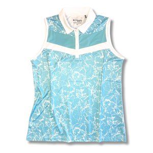 [SOLD] Columbia Golf Aqua Trailing Edge Polo | Large